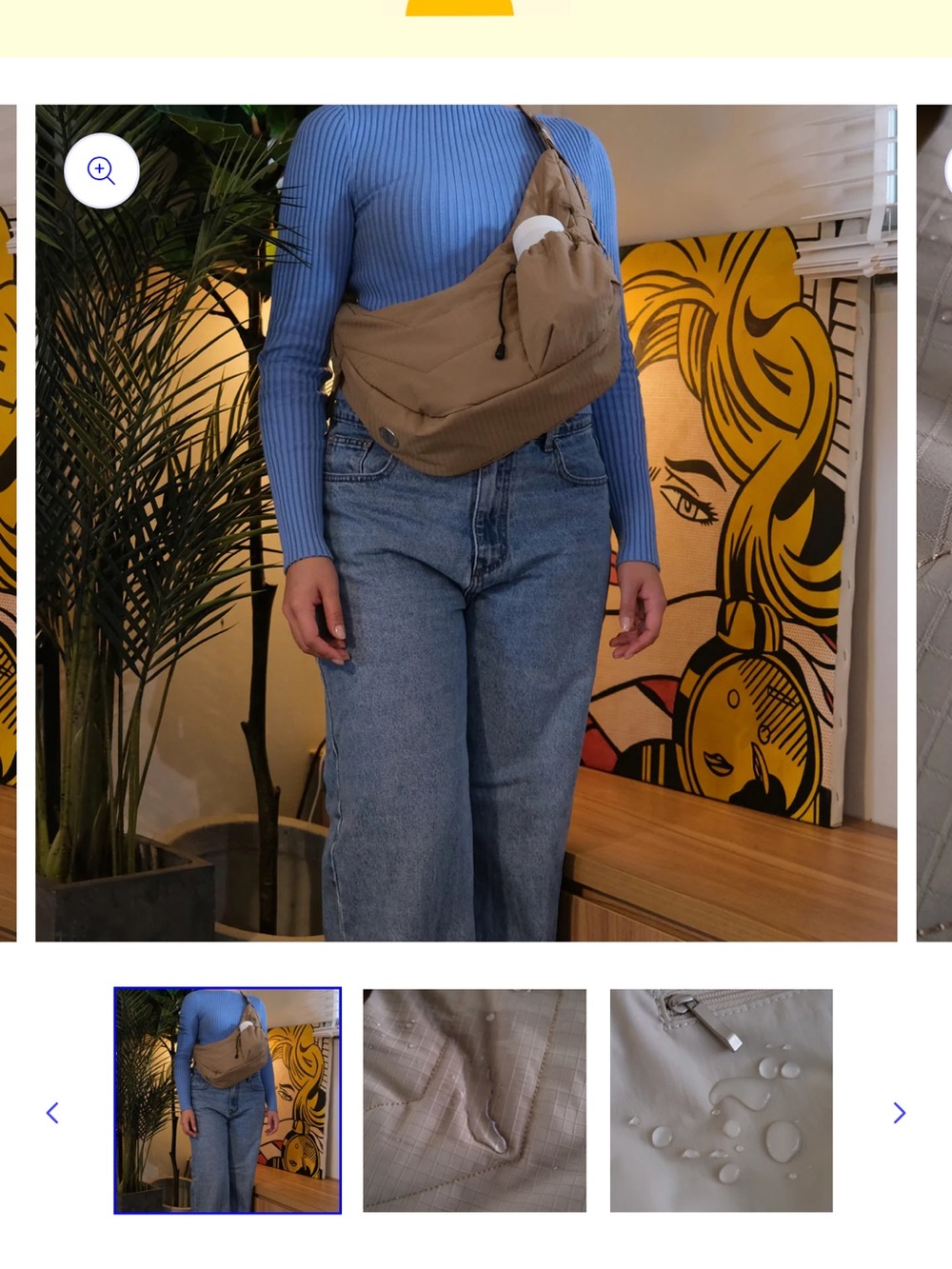 The Analog Co- convertible crossbody bag- Medium Utility Bag - Chai - Picture 7 of 12